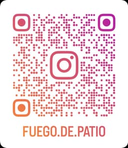 Código QR de Instagram de Fuego de Patio